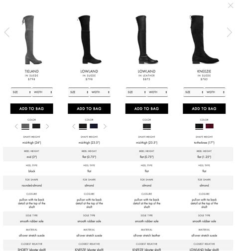 stuart weitzman size chart.